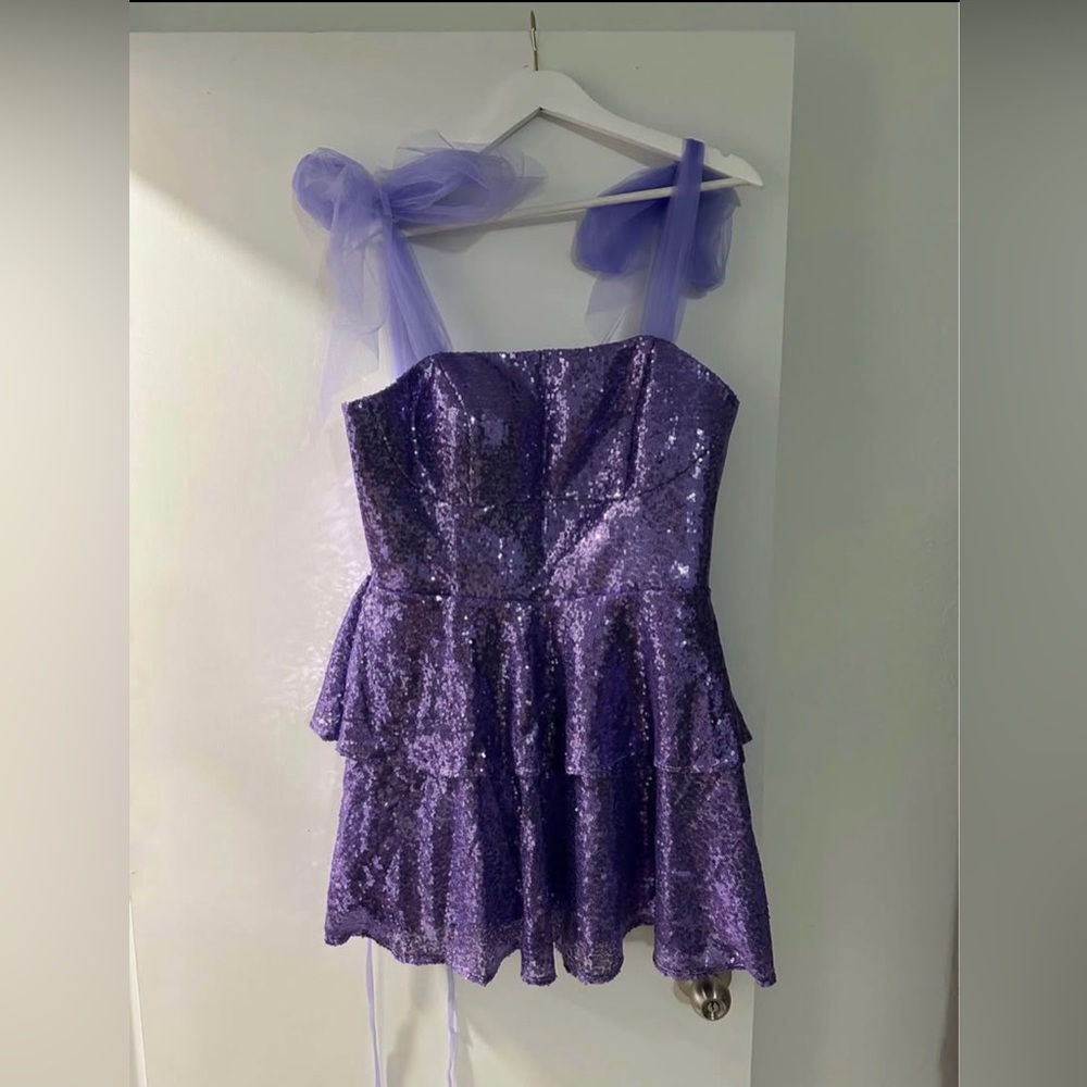Sparkling Purple Kids Dress